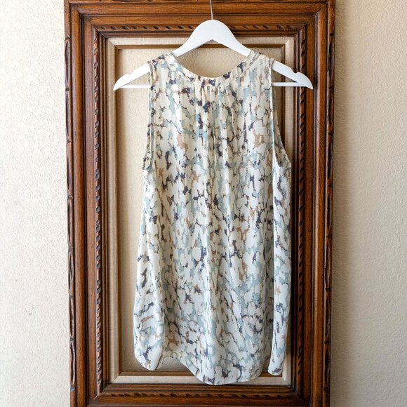 Rachel Zoe Sleeveless Blouse Size Medium Abstract Print Flowy Top - Picture 5 of 7